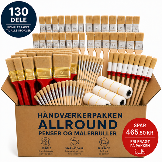 Håndværkerpakken Allround – 130 dele | Spar 465,50 kr.
