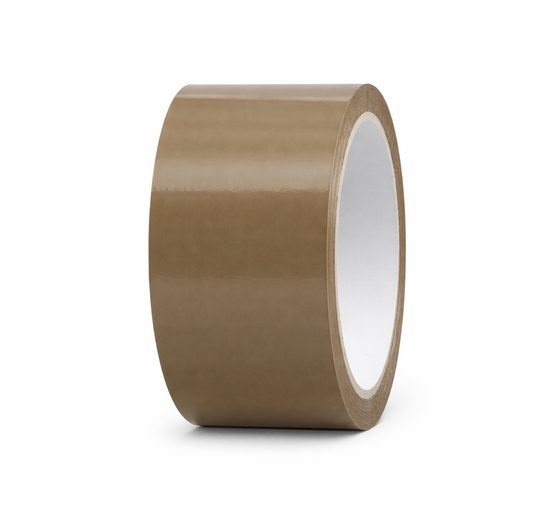Brunt Pakketape 48 mm x 66 m – Støjsvag Indpakningstape