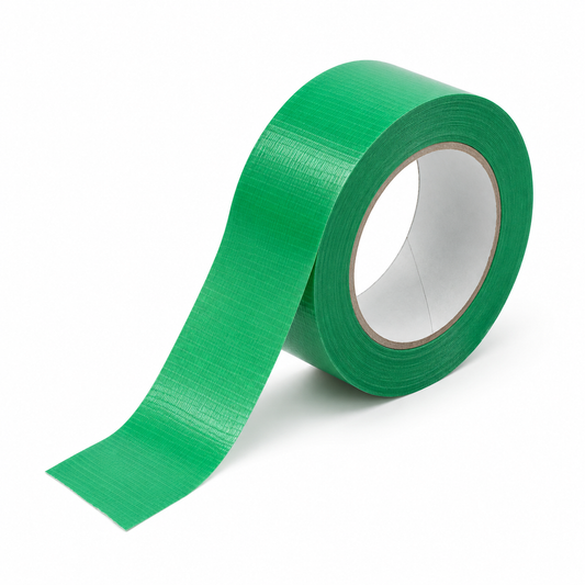 Gaffatape / duct tape, 50 mm × 33 m – grøn, PE-coated - Premium kvalitet